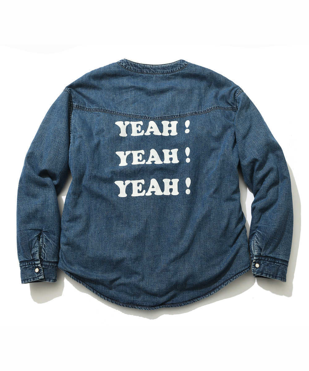 SAFARI サファリ別注限定品 REMI RELIEF デニムボアカーディガン Safari Lounge』別注の〈レミ レリーフ〉カーデは後ろ姿がキマる1着