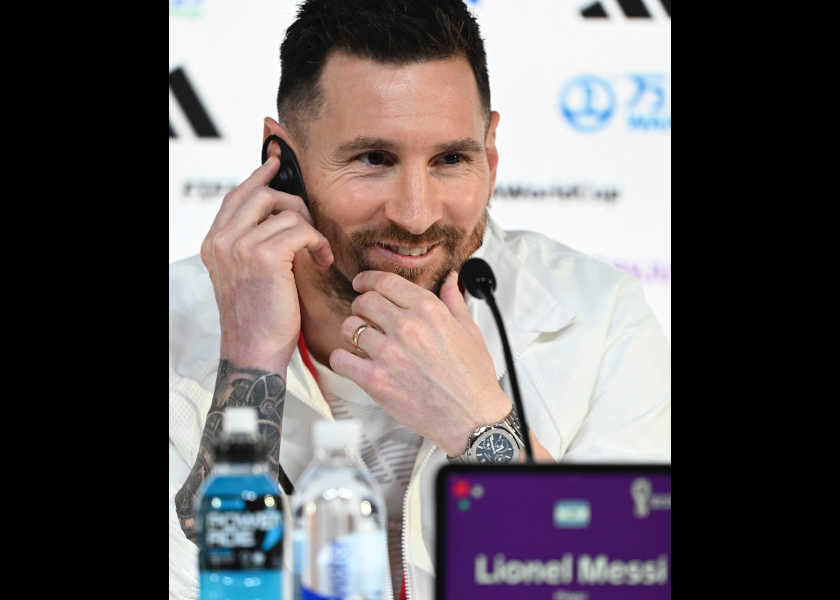 FIFAワールドカップカタール2022で目撃！アルゼンチン代表メッシの手元