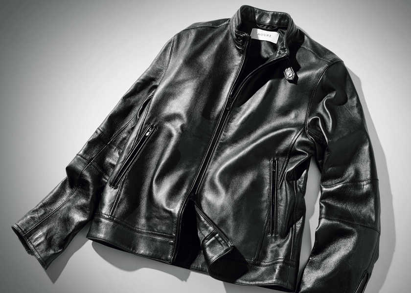 【美品】黒色 シングルライダースジャケット（雑誌サファリ掲載） 美品】黒色 シングルライダースジャケット（雑誌サファリ掲載）