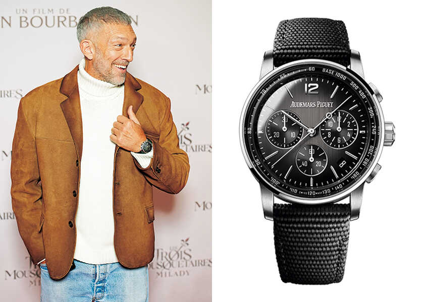 【ヴァンサン・カッセル】の愛用ブランドは、〈オーデマ ピゲ〉の腕時計！
