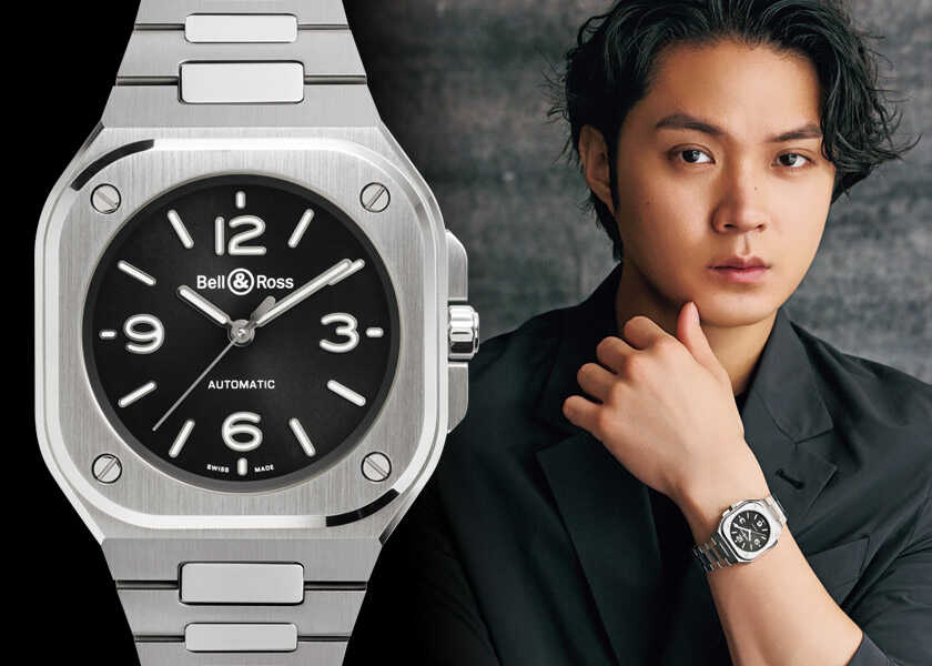 俳優・磯村勇斗と〈ベル＆ロス〉の最新作！手元に馴染む小ぶりBR-05！