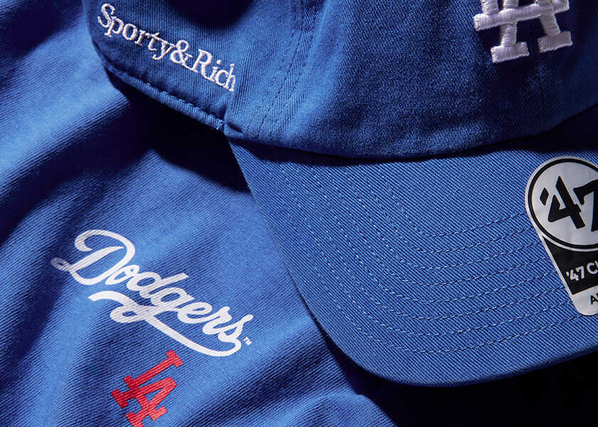 必見！ 〈スポーティアンドリッチ〉の"ロサンゼルス・ドジャース"コラボが登場