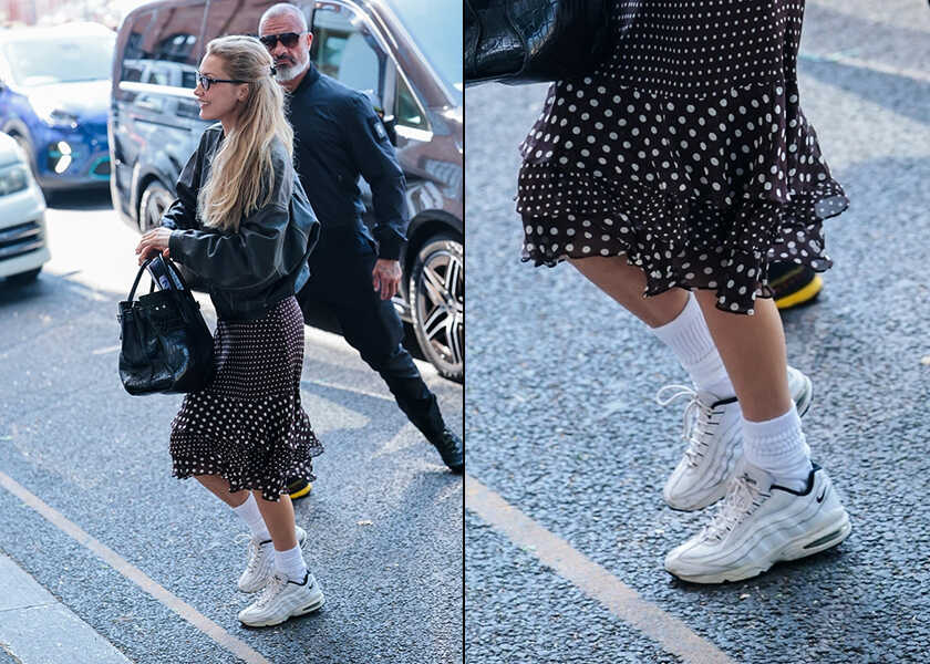 ベラ・ハディッドの〈ナイキ〉エアマックス95【海外セレブの愛用