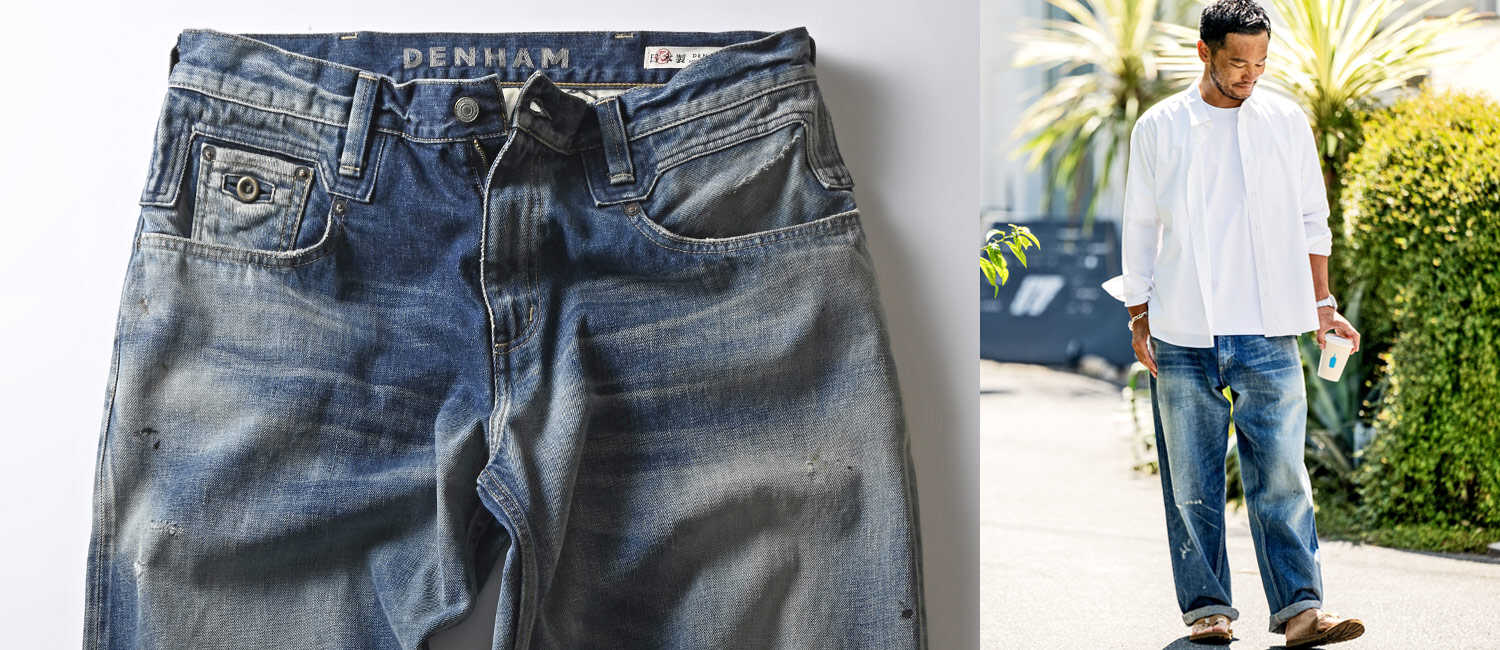屈指の“メイド・イン・ジャパン”デニム〈デンハム〉白澤社長もお気に入り！ヴィンテージ感漂う大人のワイドデニム！