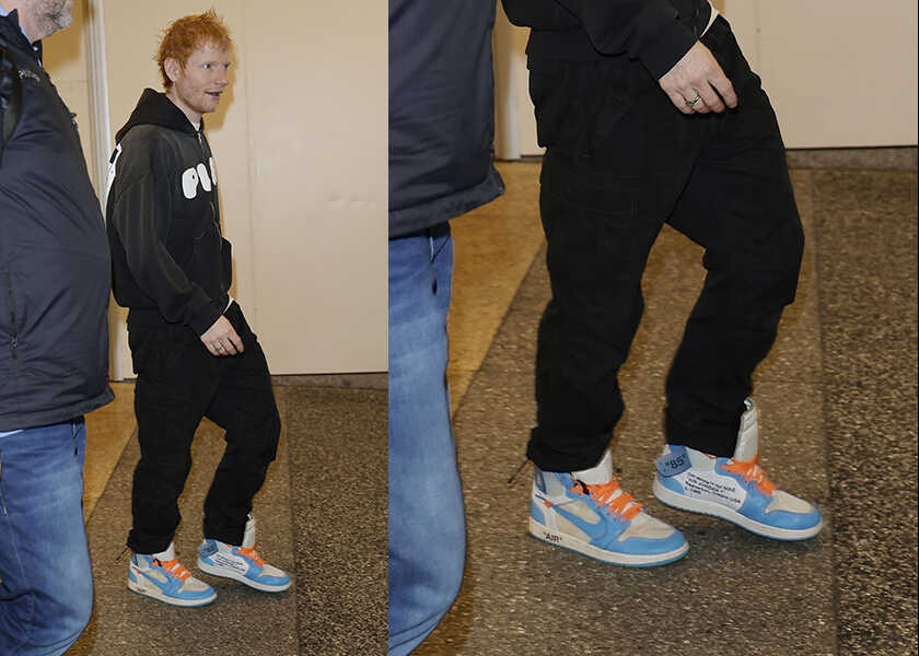 エド・シーランの ナイキ オフホワイト のエアジョーダン1 海外セレブの愛用スニーカーとは Celebrity Safari Online