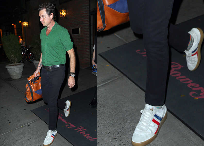 キンバル・マスクの〈ランバン〉レザーメッシュスニーカー【海外セレブの愛用スニーカーとは!?】