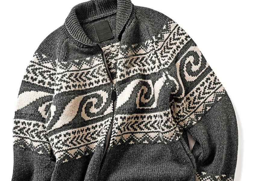 Catch the Wave！落ち着いたグレートーンが灼けた大人に似合う！　〈RHC〉の波柄カウチン