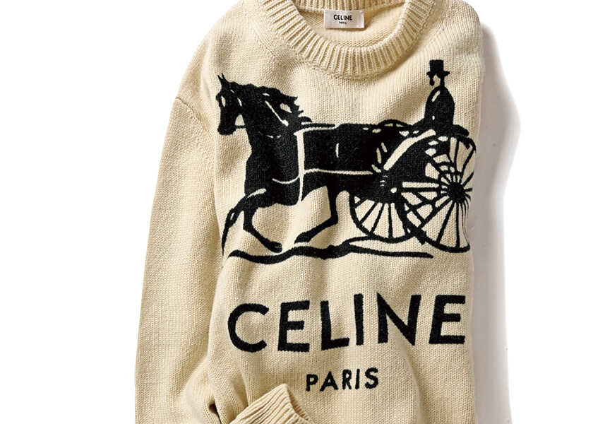 Catch the Wave!アイキャッチであり、着心地も最高な〈セリーヌ〉のカシミヤニット!