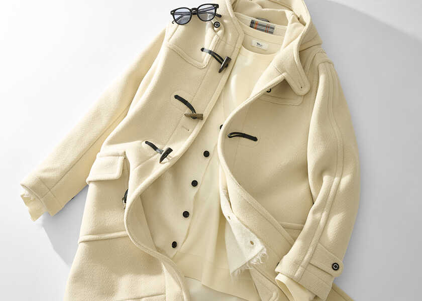 簡単なのにお洒落なコーデテク! 冬のワントーンコーデは、シックな街でグッと際立つ“白”!