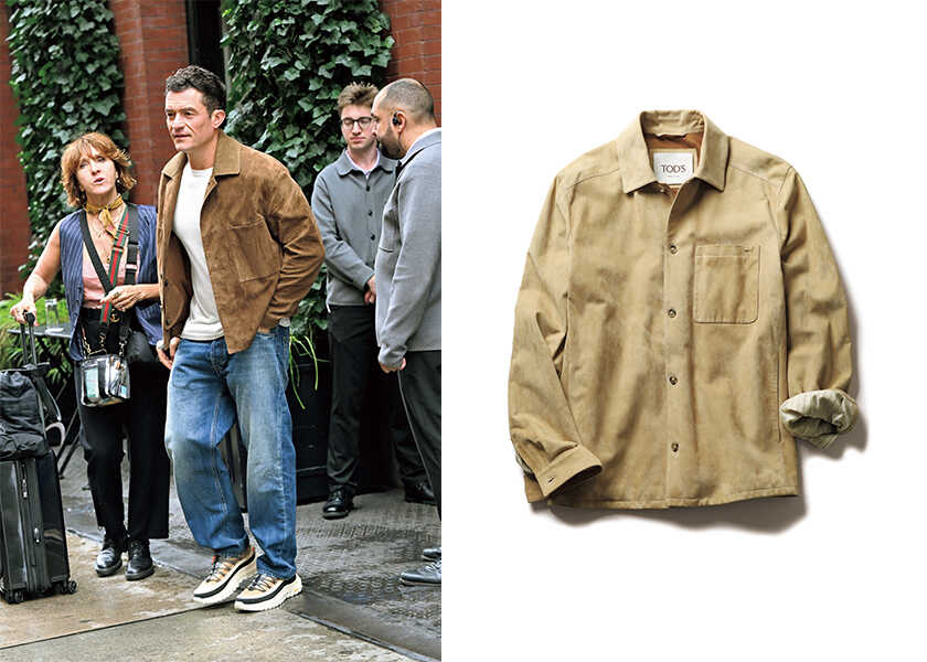 セレブのお気に入りブランドの正体！ Vol.154【オーランド・ブルーム】の愛用ブランドは、〈トッズ〉のスウェードブルゾン！