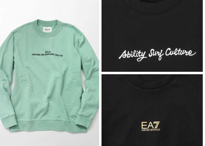 長丈コートやジャケットのインナーとして使うのにぴったり! 大人はちびロゴウエアをチラ見せ!