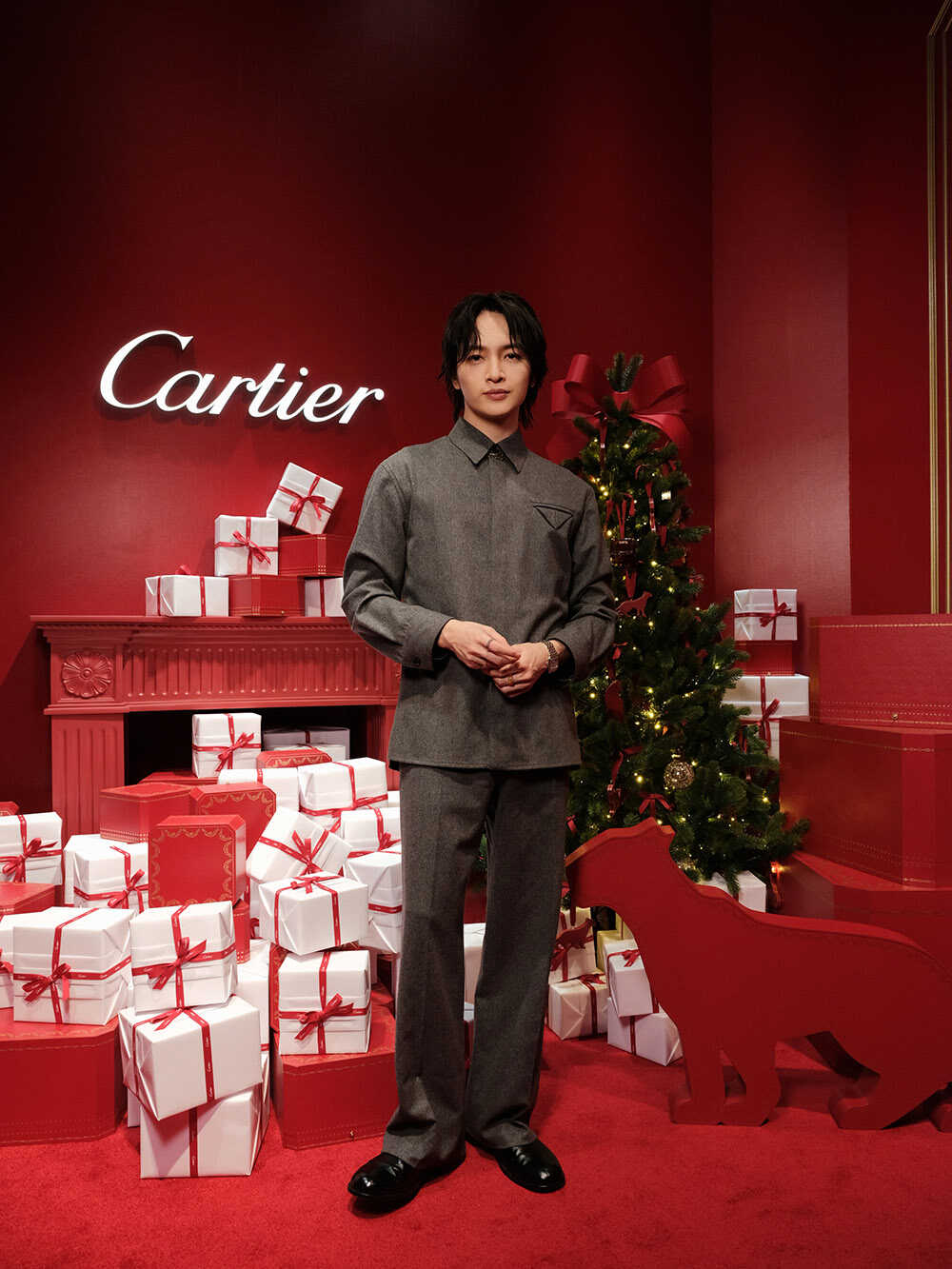 Cartier レオパードデザイン 花瓶　カルティエ銀座オープン記念贈呈品 Cartier レオパードデザイン 花瓶 カルティエ銀座オープン記念贈呈品