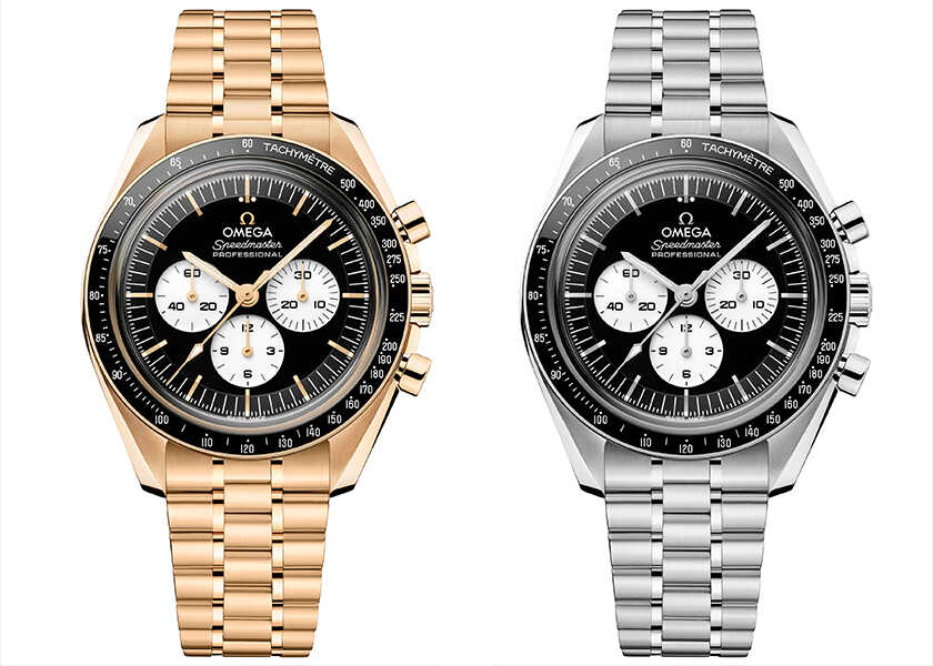 2026年の〈オメガ〉スピードマスター ムーンウォッチは白黒の反転