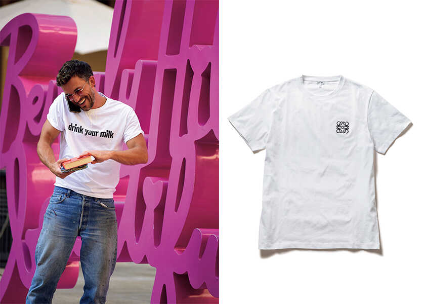 セレブのお気に入りブランドの正体！ Vol.169【ジョナサン・ベイリー】の愛用ブランドは、〈ロエベ〉のロゴTシャツ！