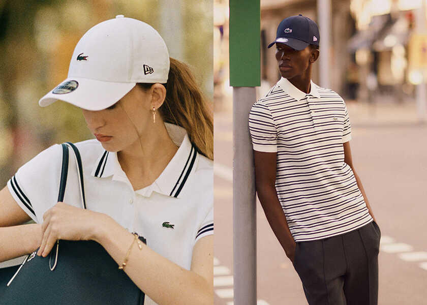 ゴルフ日和のワンポイント〈ラコステ〉×〈ニューエラ〉のコラボキャップが登場！