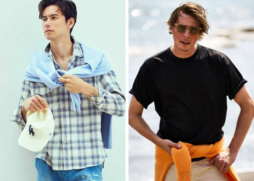 着る・巻く・かけるにも使いたい!セーター&スウェットシャツの便利な使い方!