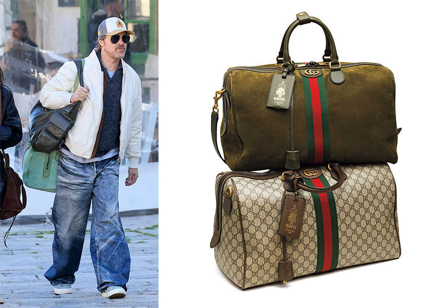 セレブのお気に入りブランドの正体！ Vol.176【ブラッド・ピット】の愛用ブランドは、〈グッチ〉のダッフルバッグ！