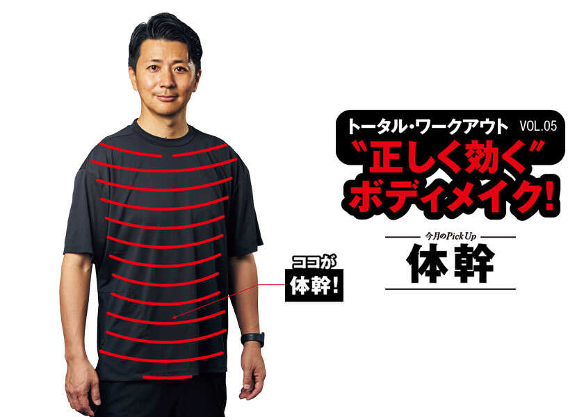 トータルワークアウト “正しく効く”ボディメイク! 05“正しく効く”ボディメイク! 体幹