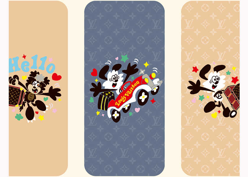 限定スタンプに壁紙が追加！〈ルイ・ヴィトン〉×VERDYのLINEスタンプが好評につき！