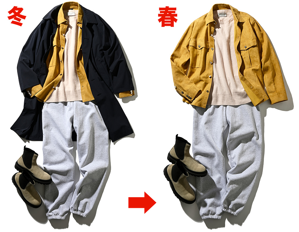 季節の変わり目に使える！レザージャケットを冬→春で着まわす方法とは！？