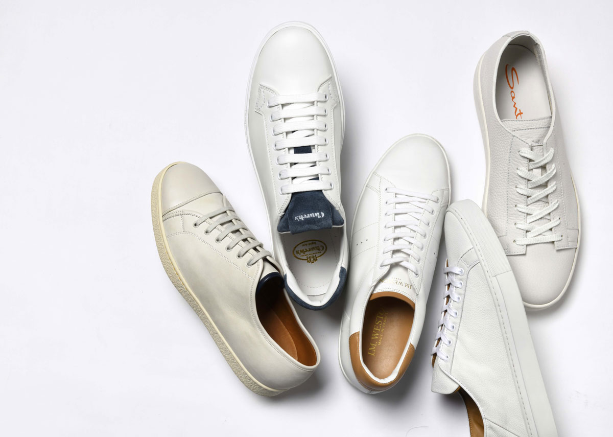 老舗靴ブランドの白スニーカーは一体なにが違うのか？ | Fashion