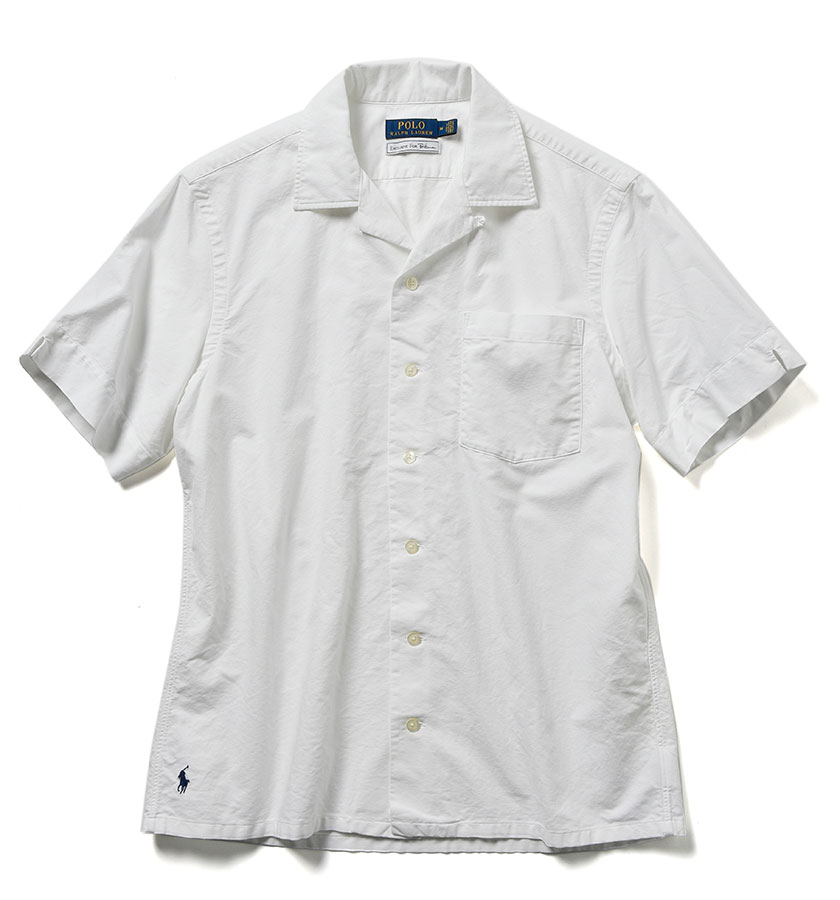 ラルフローレン　白シャツ　高級　上質　半袖シャツ　メンズ　半袖　綿　ポロ　ラルフ