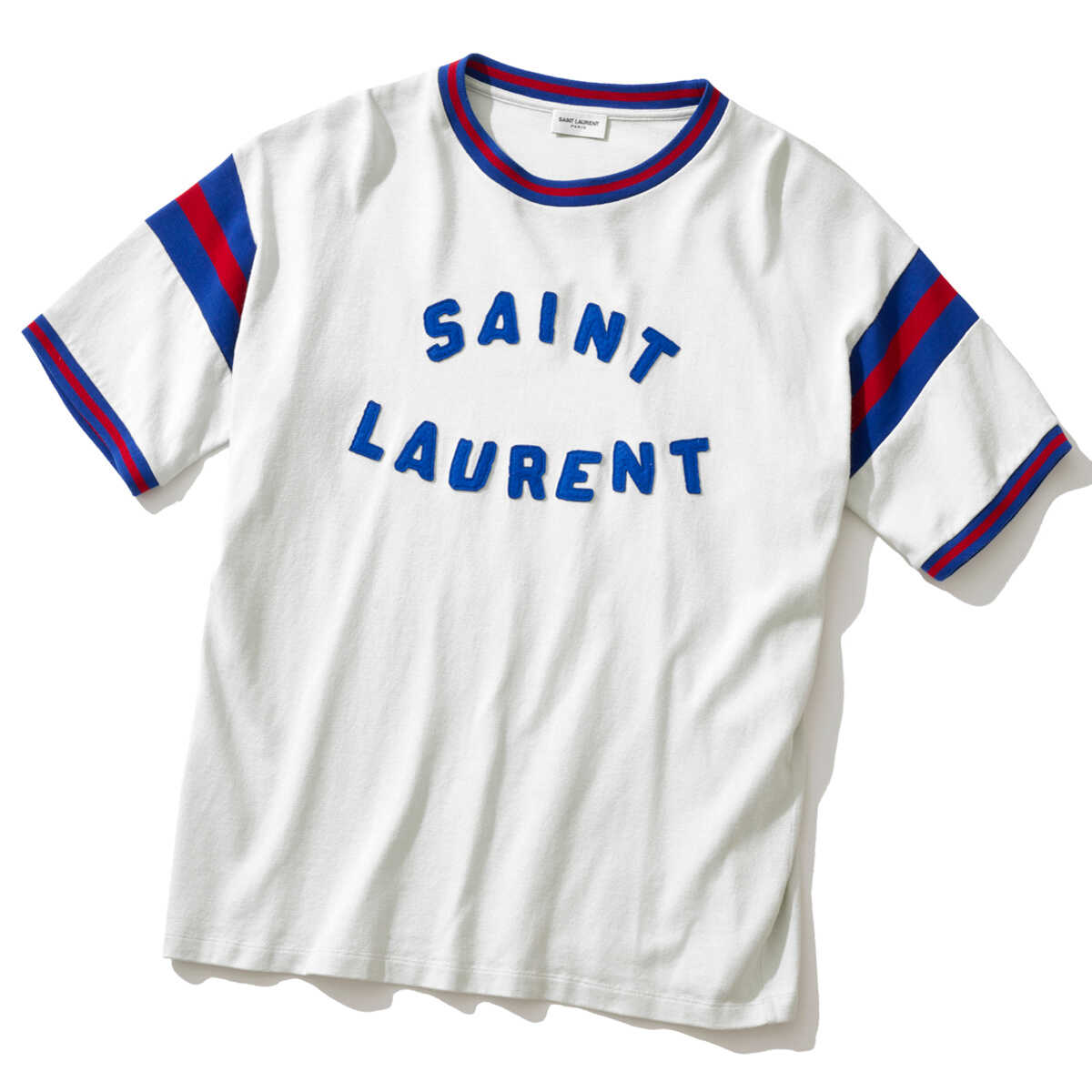 Saint Laurent リバースTシャツ ローエッジトリム
