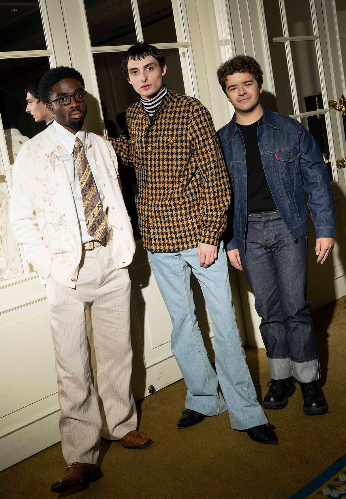 写真左より、ケイレブ・マクラフリン、フィン・ヴォルフハルト、ゲイテン・マタラッツォ