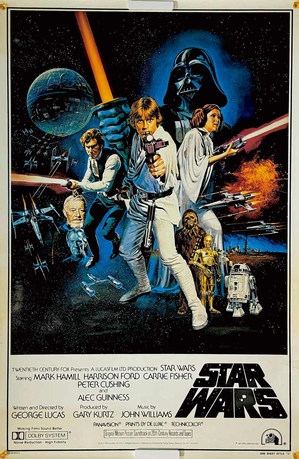 映画STARWARS（スターウォーズ） ポスター スター・ウォーズグッズの中でも注目なのは旧3部作のアメリカ版劇場用