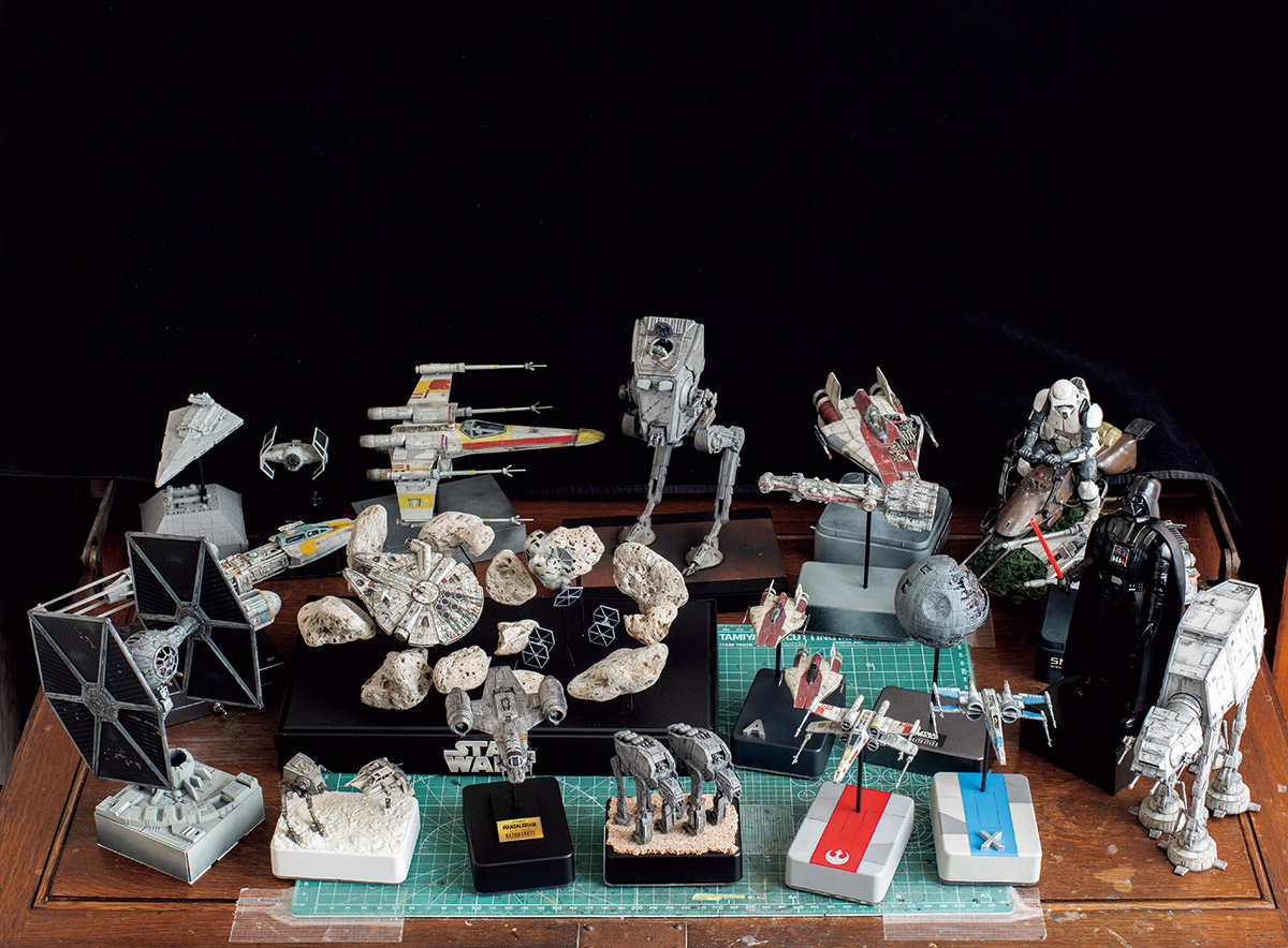 スター・ウォーズに登場するビークルに魅せられたコレクターによるX