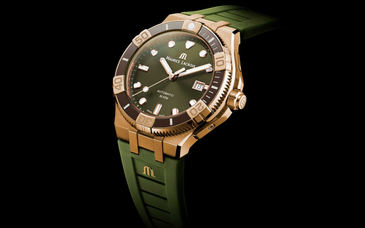 〈モーリス・ラクロア〉の新作は定番アメカジに効く味わいグリーン時計！