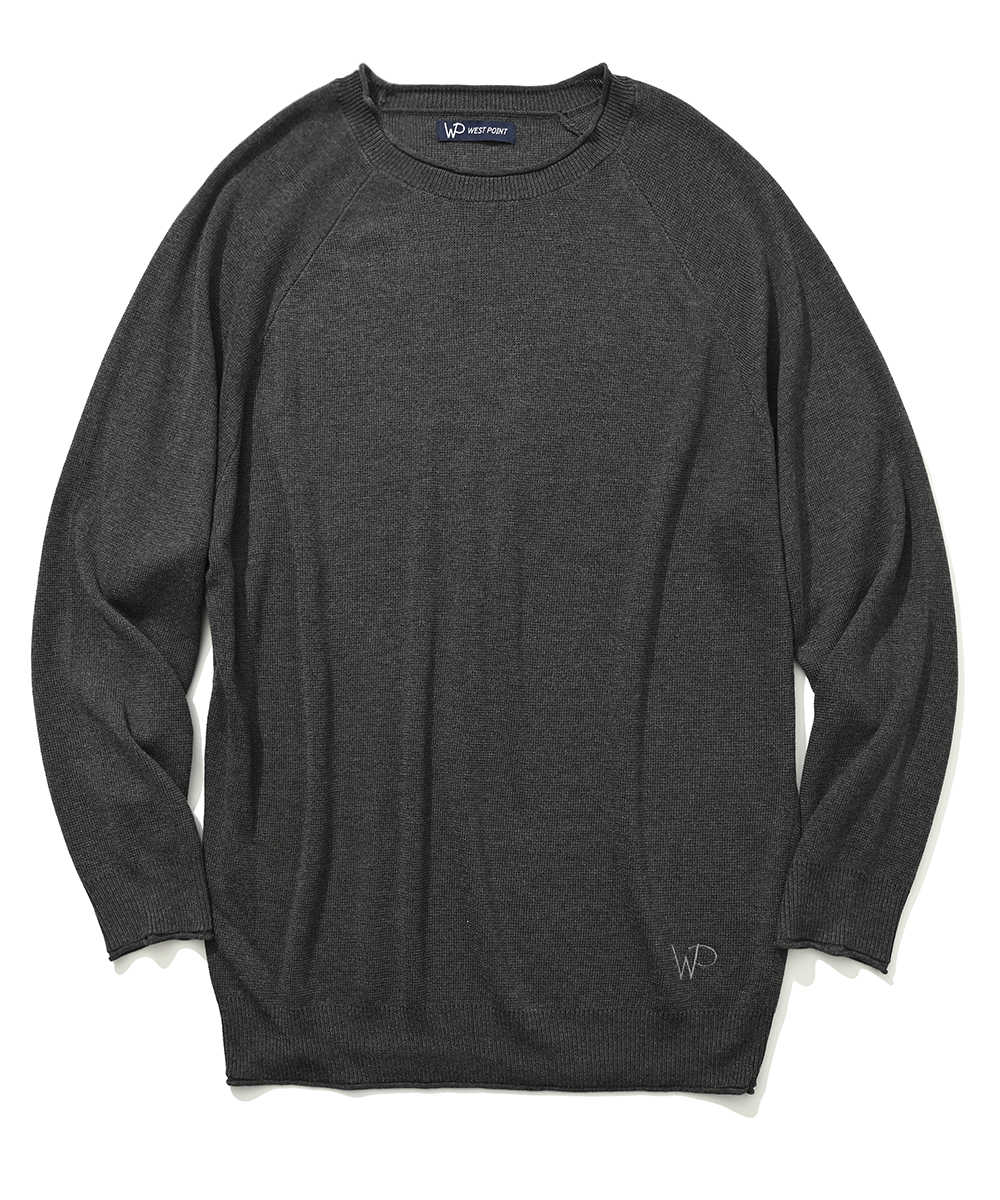 muta MARINE レタード コットンセーター グレー muta MARINE レタード コットンセーター グレー MUTA セーター