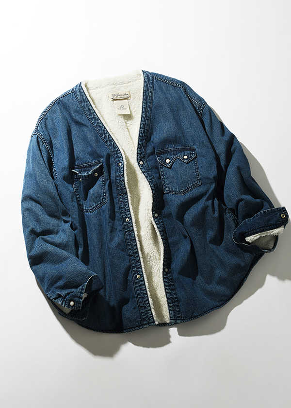 SAFARI サファリ別注限定品 REMI RELIEF デニムボアカーディガン SAFARI サファリ別注限定品 REMI RELIEF デニムボアカーディガン REMI