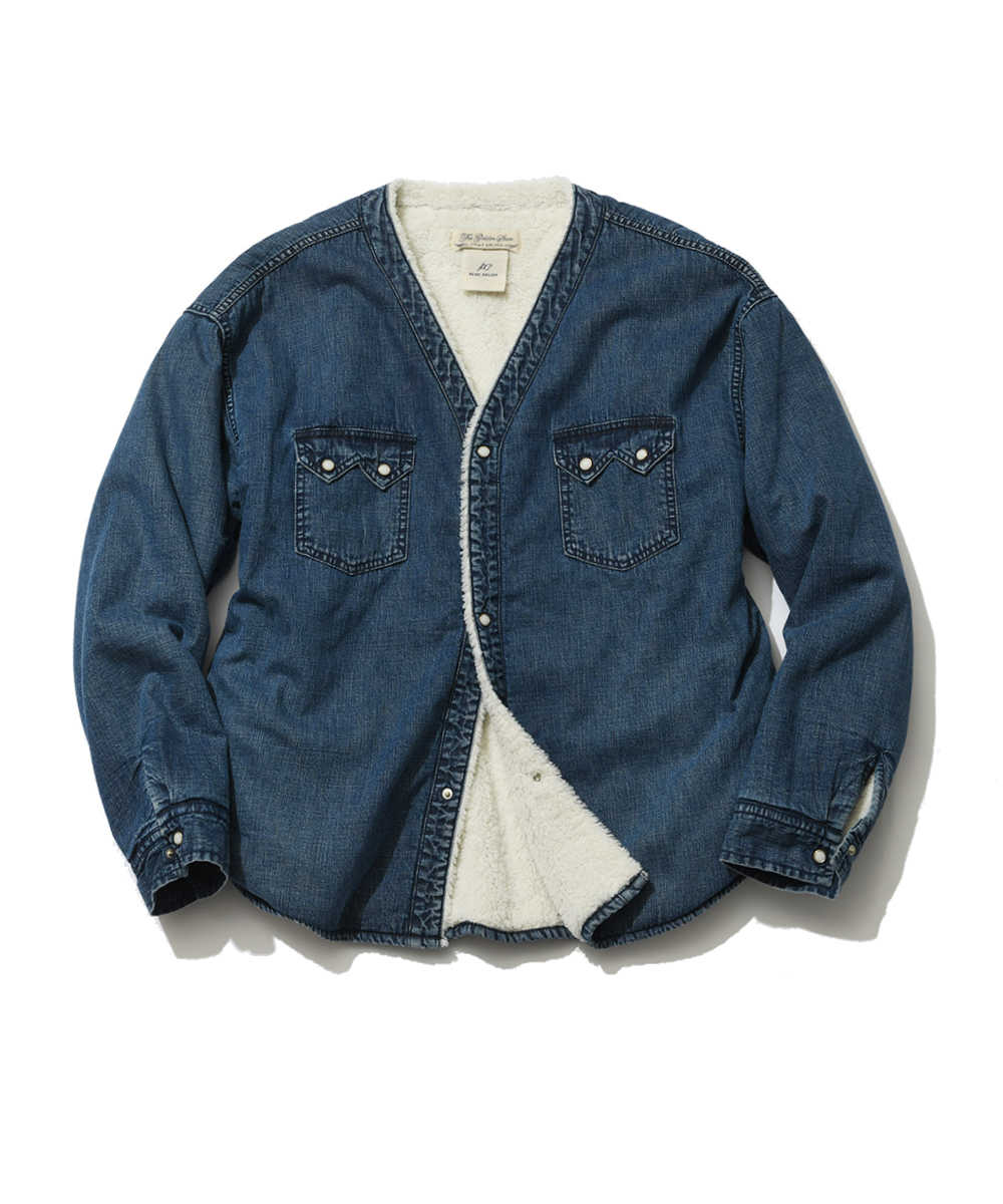 SAFARI サファリ別注限定品 REMI RELIEF デニムボアカーディガン 今週の別注アイテム vol.127 〈レミ レリーフ〉別注カーデは後ろ姿が