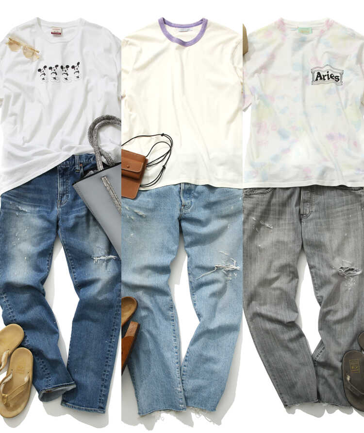 WEEKLY COORDINATE vol.154 Tイチ×デニムで差をつけるには？ その 