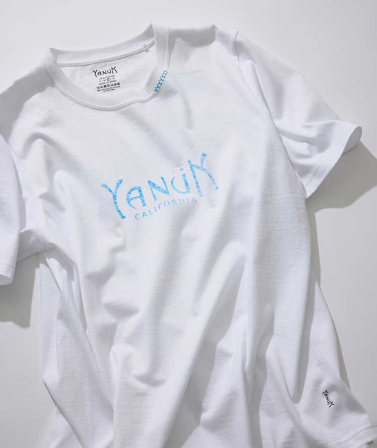 YANUK(ヤヌーク)｜プリントTシャツ/ライラック の通販｜ELLESHOP