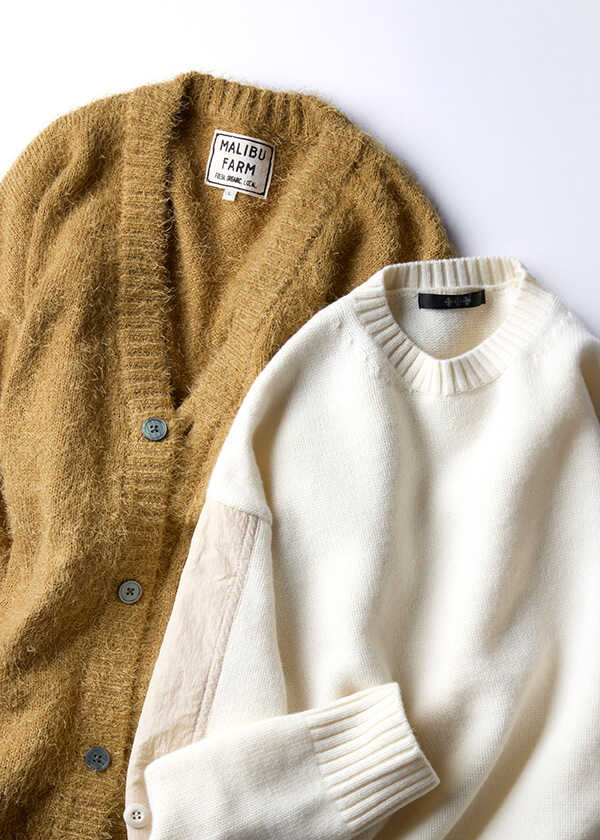 好みはどっち!? "ニット" or "カーディガン"