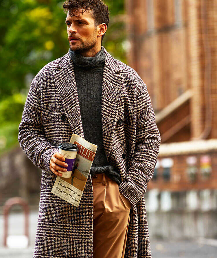 ヘルノ　ラミー　3way コート　チェック柄　カシミヤ　ライナー付　メンズ　46 upfile_wall_sp.jpg?t=1762928755