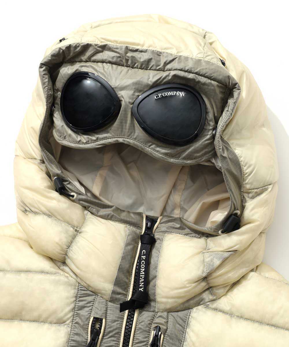 C.P.COMPANY◇GOGGLE JACKET/D.D.SHELL/ダウンジャケット/50/ナイロン 