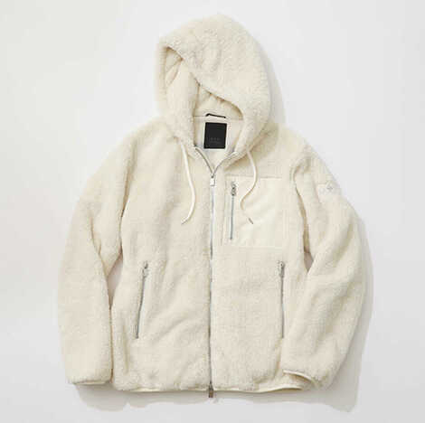 販路限定 MONTELEPRE/モンテレプレ フリースボアフーディパーカ