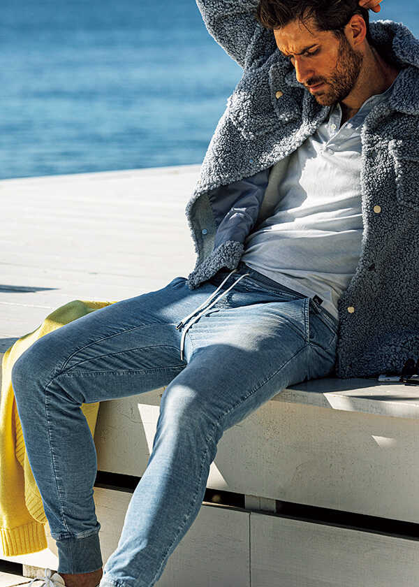 休日に穿く味青パンツ！ コーデュロイのイージーパンツ