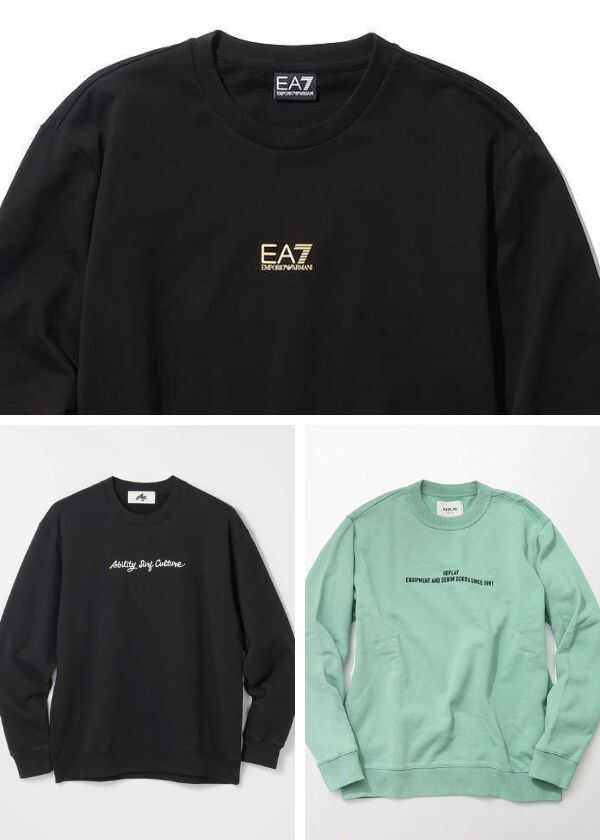 長丈コートやジャケットのインナーとして使う！ ちびロゴスウェットの上手な活用法