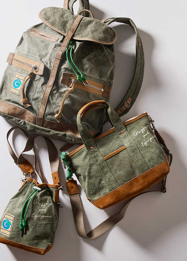 すべてが1点もの！ 〈ジーラゲッジ・アンド・エクイップメント〉の"男"リメイクなバッグ