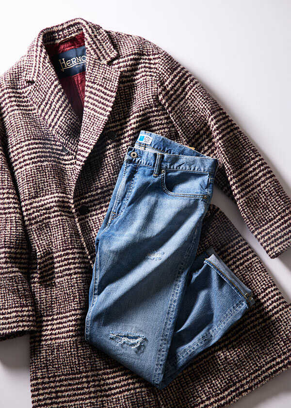 淡青デニムを格上げするロングコートが今ほしい！