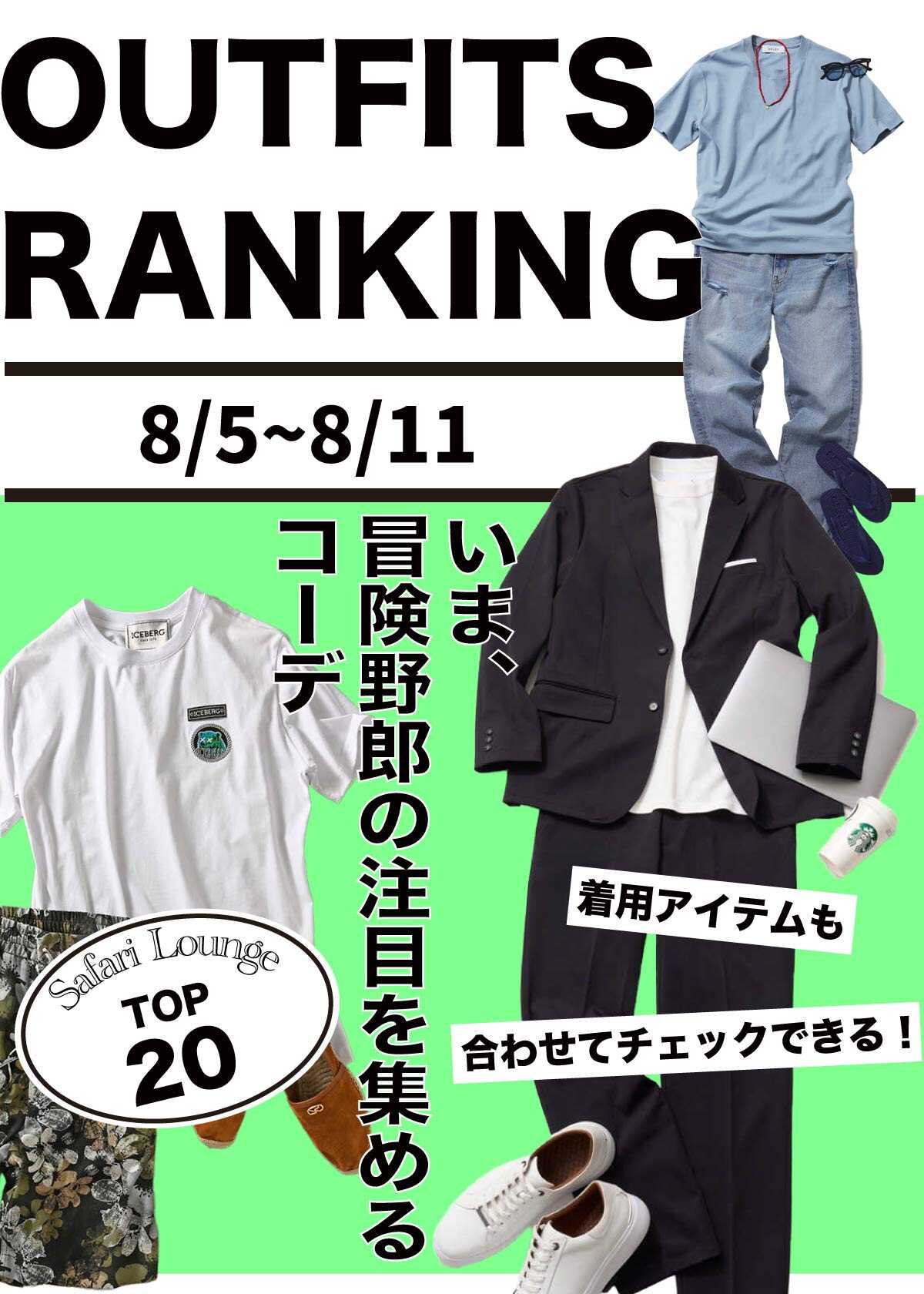 【週間ランキング】もっともHOTなコーデ｜TOP20