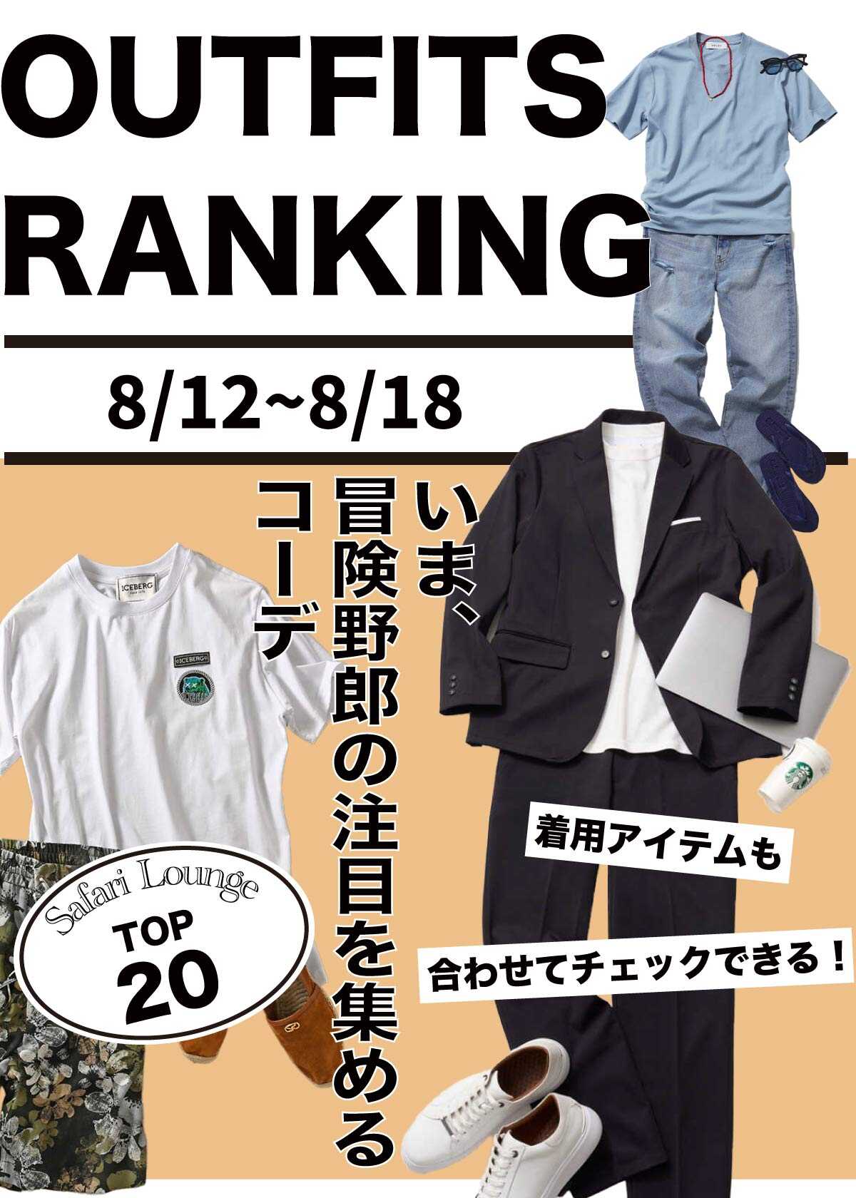 【週間ランキング】もっともHOTなコーデ｜TOP20