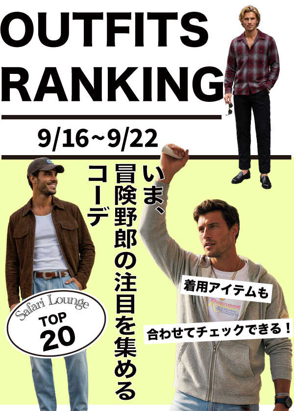 【週間ランキング】もっともHOTなコーデ｜TOP20