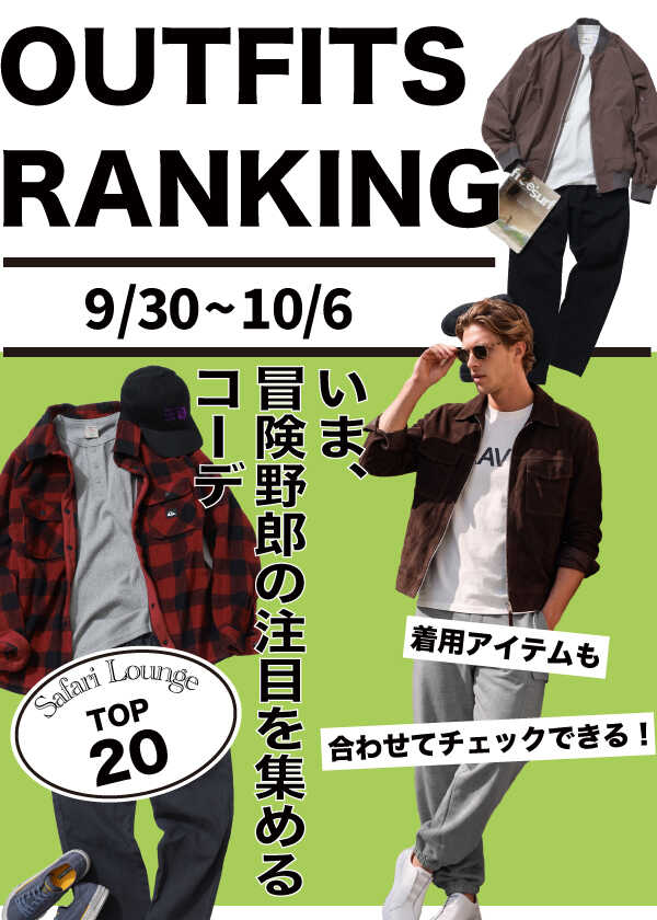 【週間ランキング】もっともHOTなコーデ｜TOP20