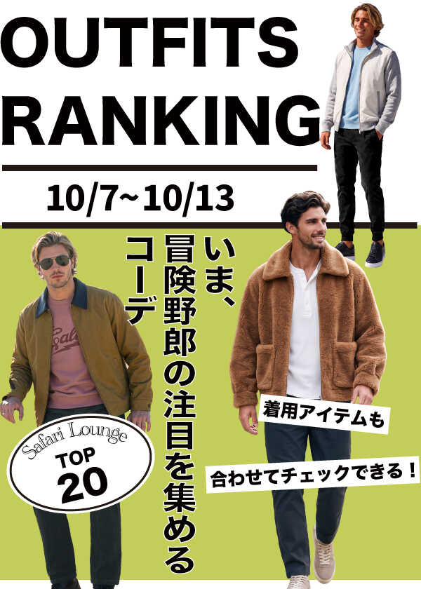 【週間ランキング】もっともHOTなコーデ｜TOP20