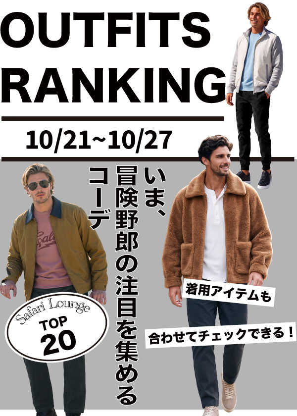 【週間ランキング】もっともHOTなコーデ｜TOP20